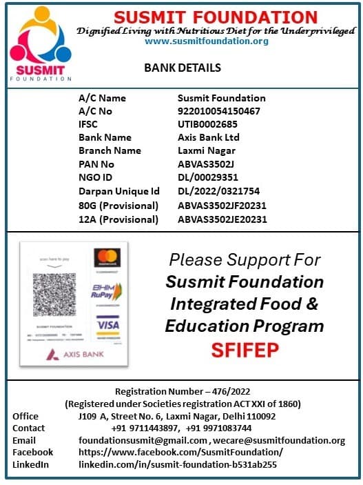 Susmit Foundation Bank Details